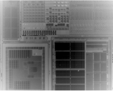 Emissivity-contrast structure of a device on wafer