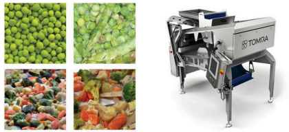 Food sorting system detects defects and inappropriate shapes of fruit and vegetables in the visual & SWIR realm